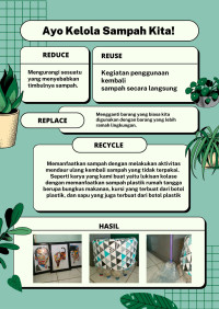 Pemanfaatan Daur Ulang Sampah Plastik Menjadi Karya Seni Lukisan, Bangku Dan Sapu